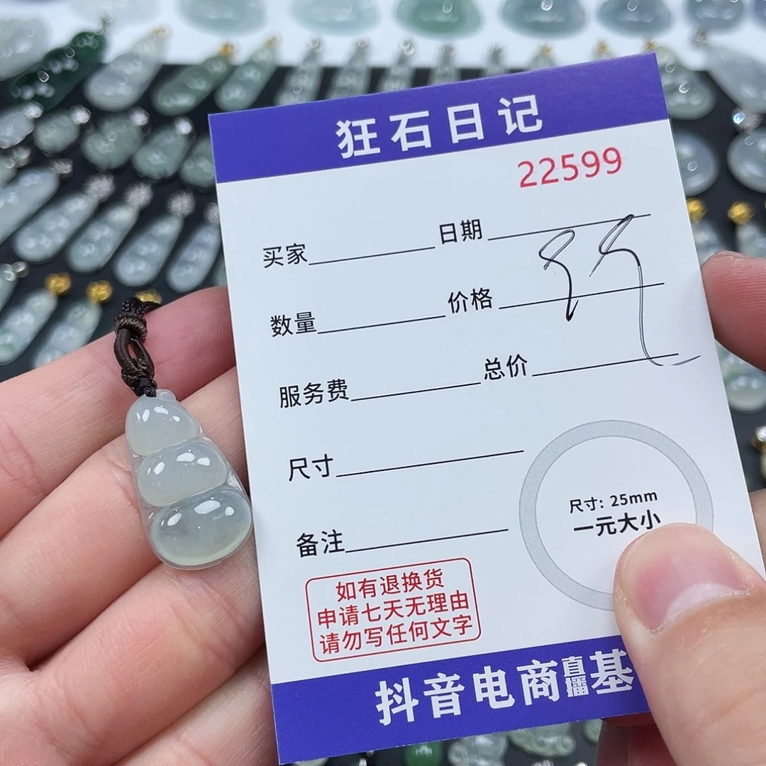 归***感翡翠银S925镶嵌颈饰