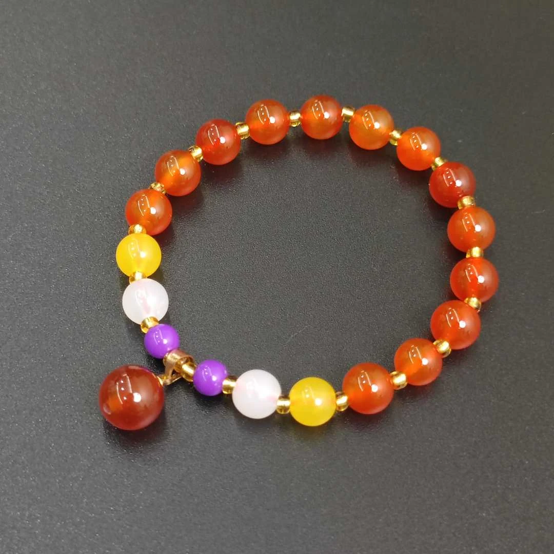 【清仓专属】多彩玛瑙DIY手串-8mm 335