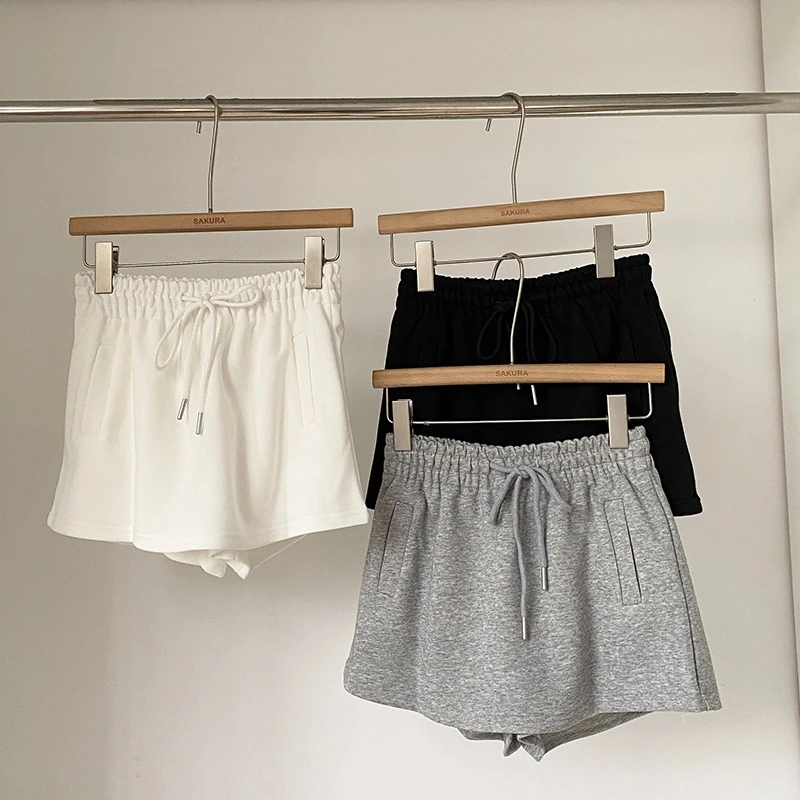 韩系ins风运动灰色裙裤女2025年夏季新款松紧腰百搭外穿甜美短裤