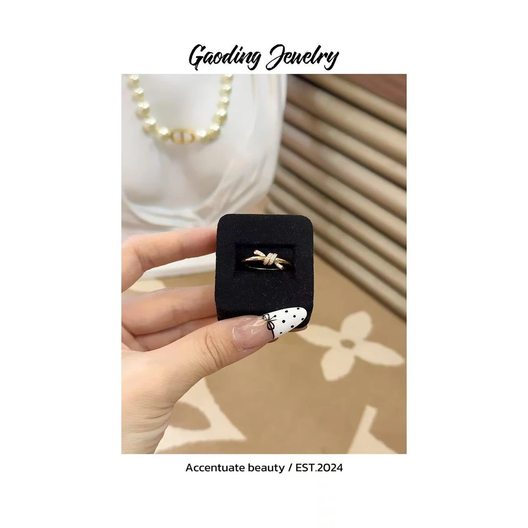 《WL》 绳结气质时尚窄版围巾 个性ins镶嵌 戒围巾T73 T74