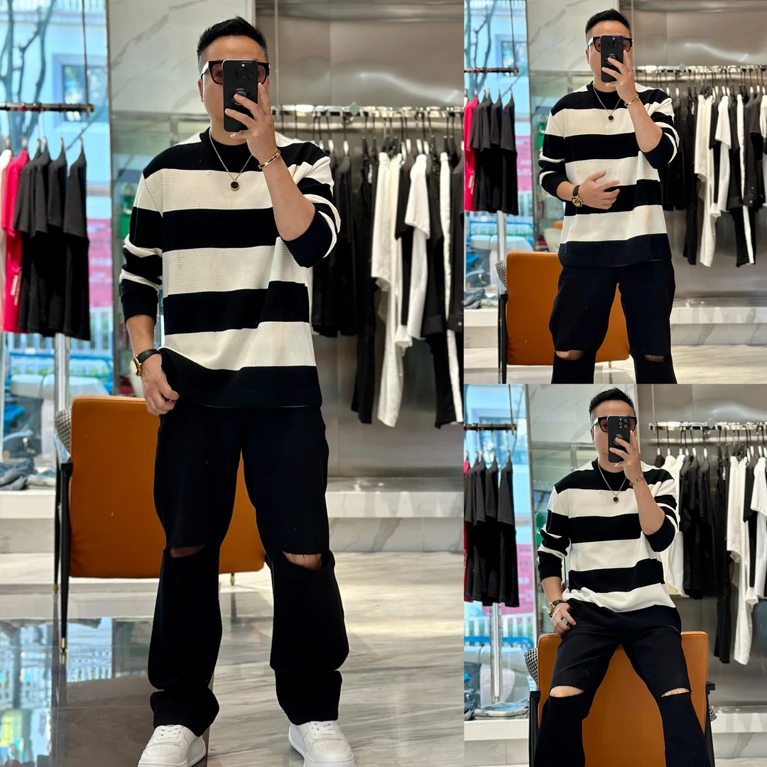 【发现者IV】2025秋季欧货高品质时尚针织微阔奢潮圆领长袖BJ22035