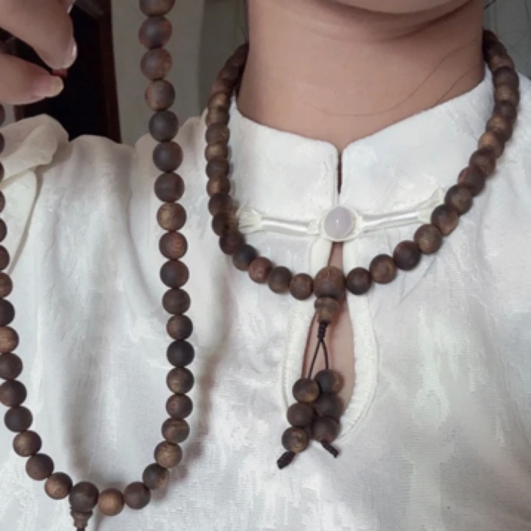 奇楠沉香11圆珠双圈沉水浮28克➕多样性发一