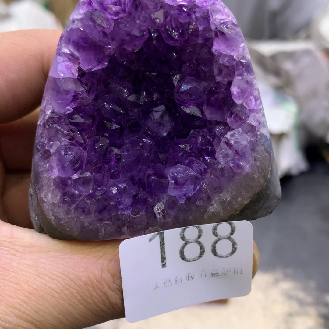 水晶摆件未镶嵌紫晶188