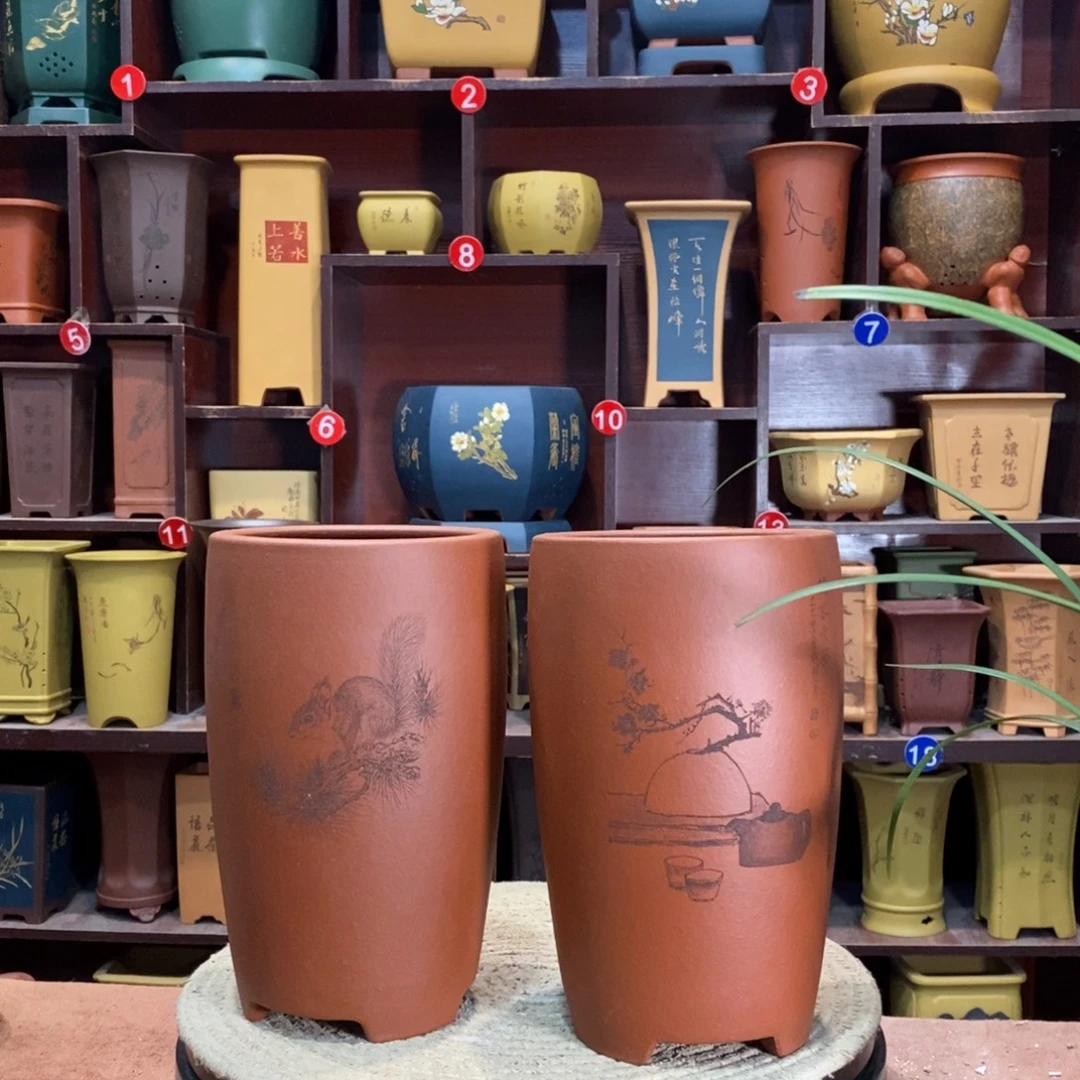 紫砂花盆紫砂花盆