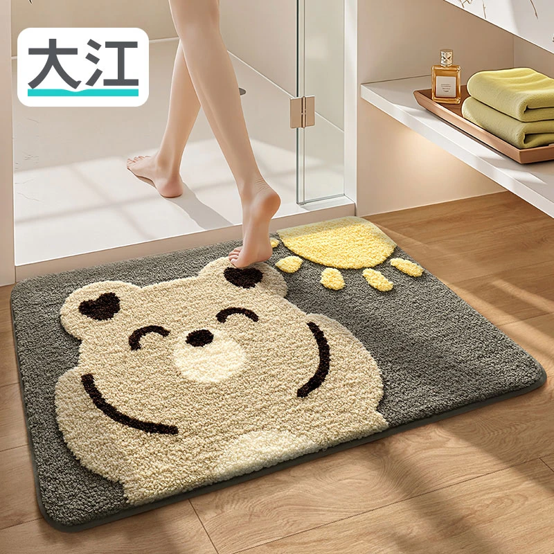 大江浴室吸水地垫卫生间脚垫洗手间门垫厕所家用门口防滑高级垫子