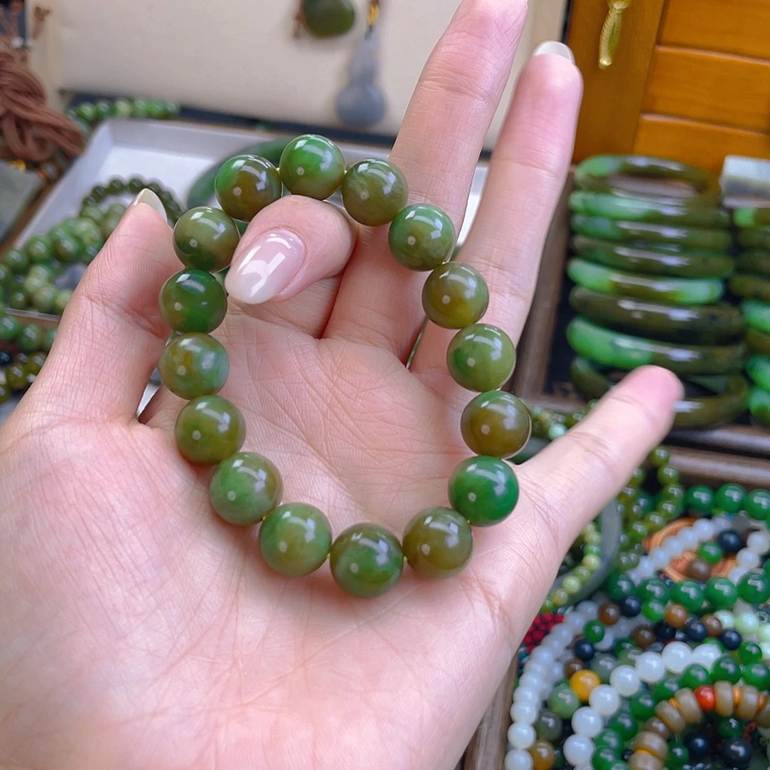 和田玉未镶嵌手链