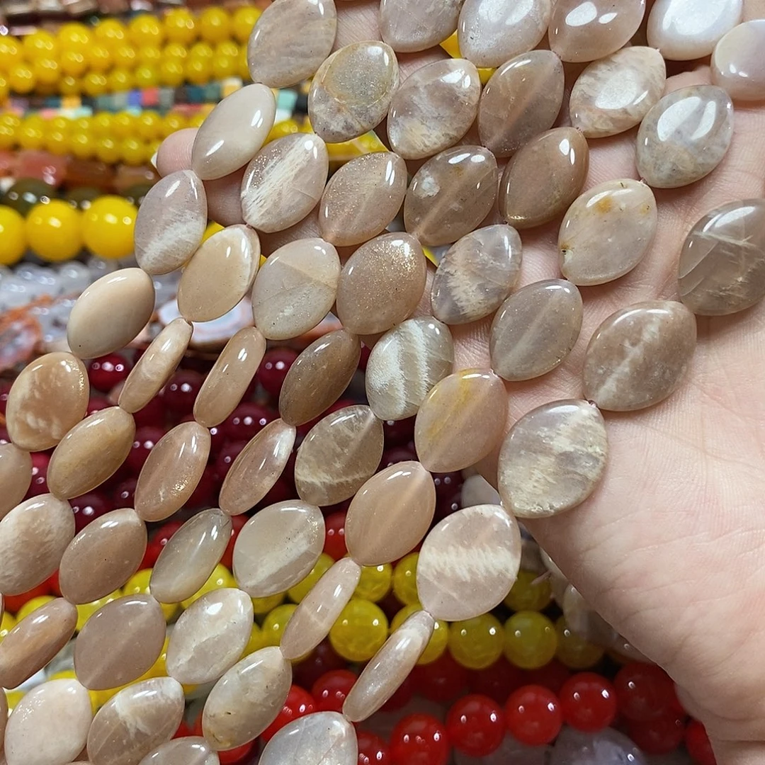 玛瑙/玉髓未镶嵌珠宝半成品金点太阳一条卡13*17mm