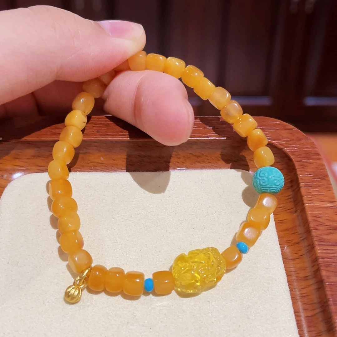 蜜蜡手链未镶嵌手串