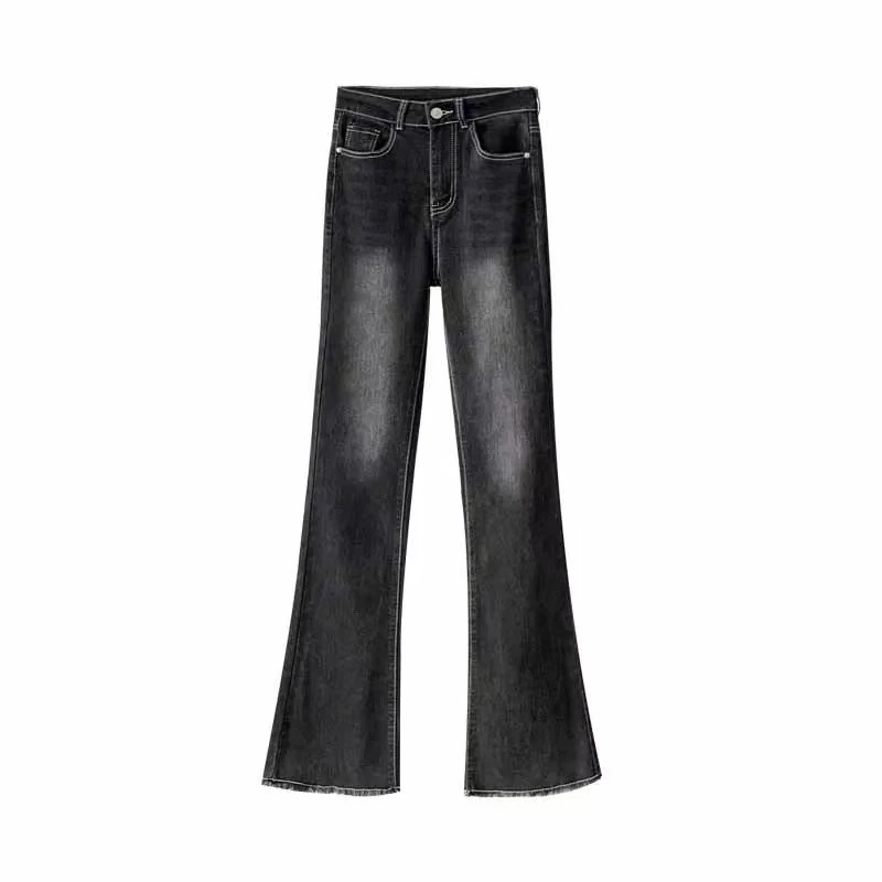 岳岳｜2025夏季新款【】复古高腰休闲洗水牛仔裤100957