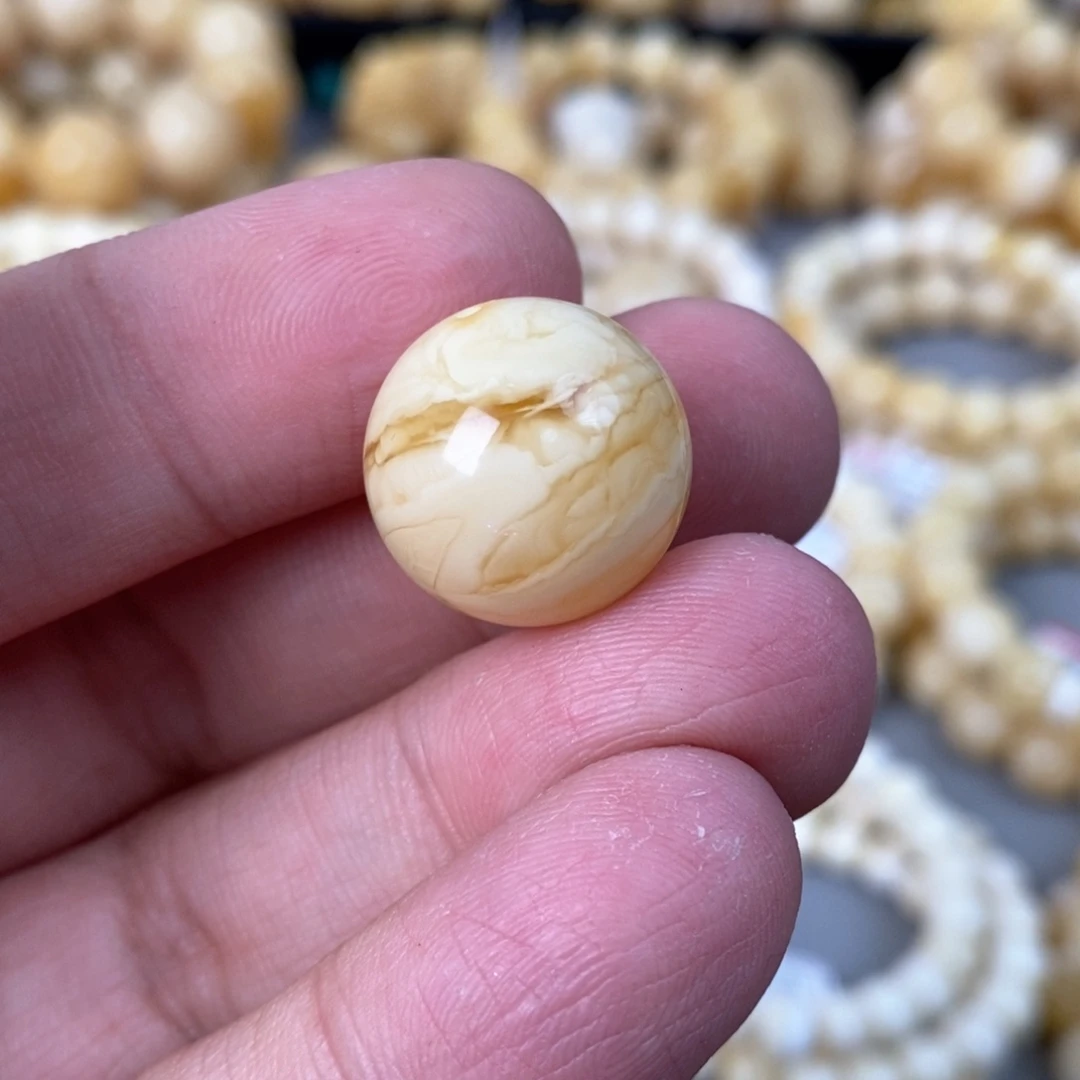 蜜蜡未镶嵌珠宝奇石18mm 3.2g