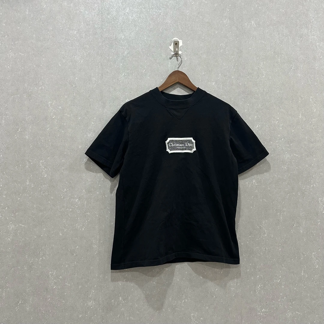 99新 DIOR/迪奥 纯色圆领刺绣直筒短袖 M码/003306