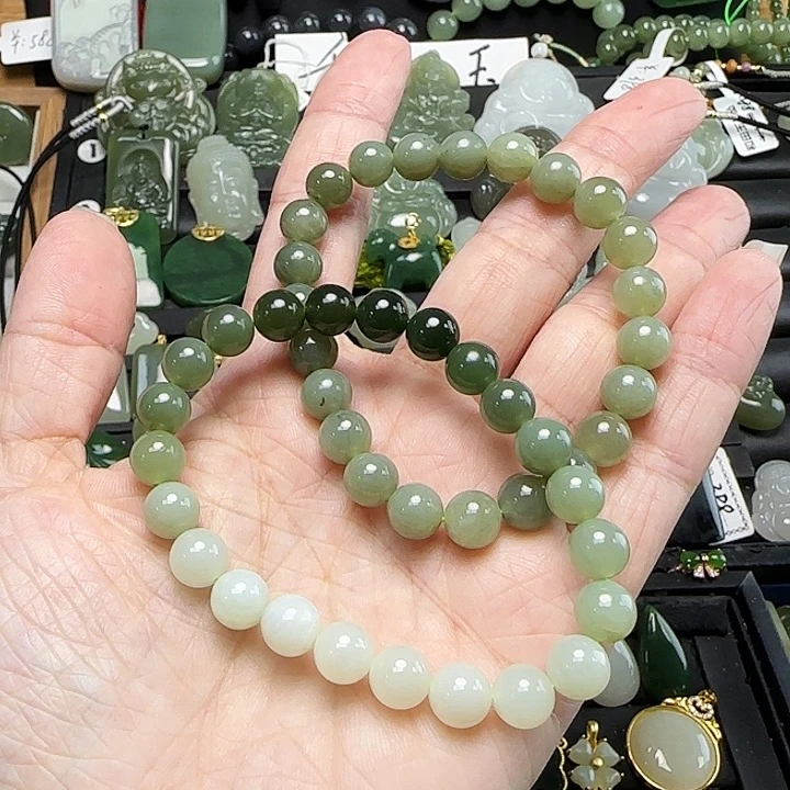 承***地和田玉未镶嵌手串