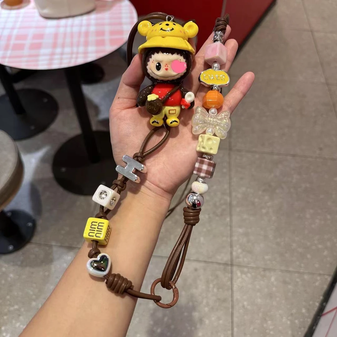 268  蜂蜜小熊布布手机斜跨手机挂绳斜挎