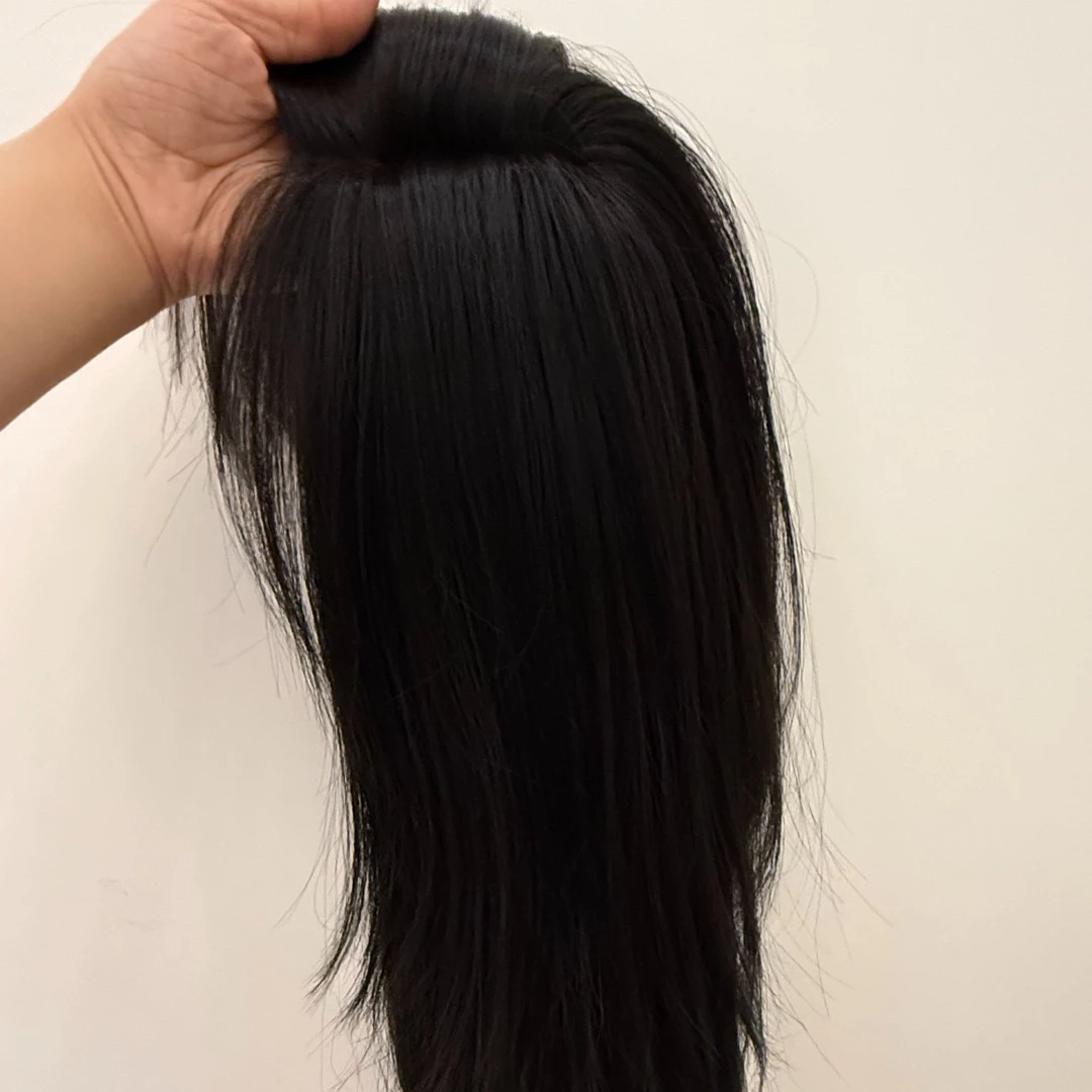 不用带发网高温丝头顶补发片增发量自然蓬松高颅顶