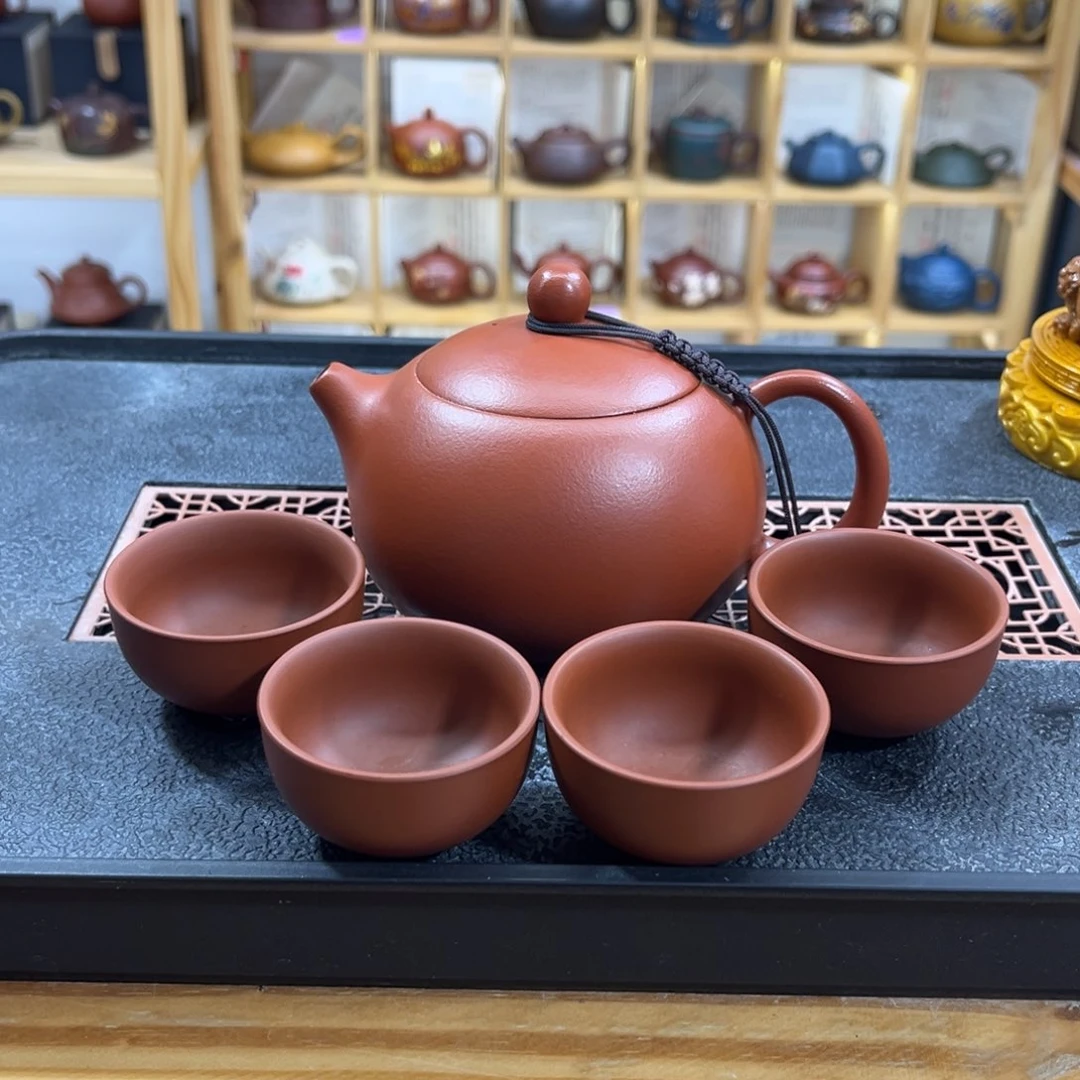 紫砂紫砂胖西施（一壶四杯）