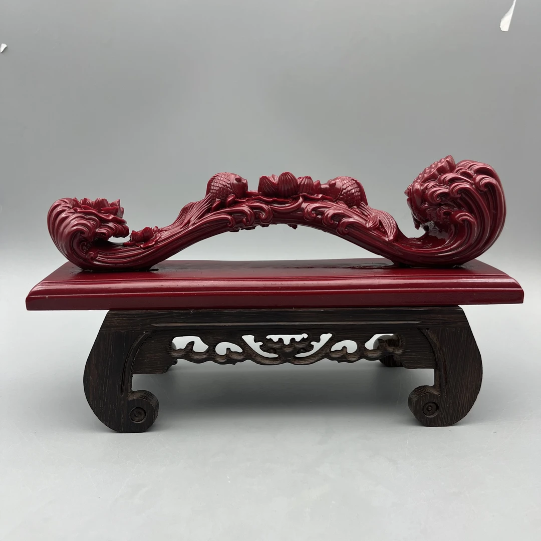 含辰砂工艺品BJ089-紫色如意摆件