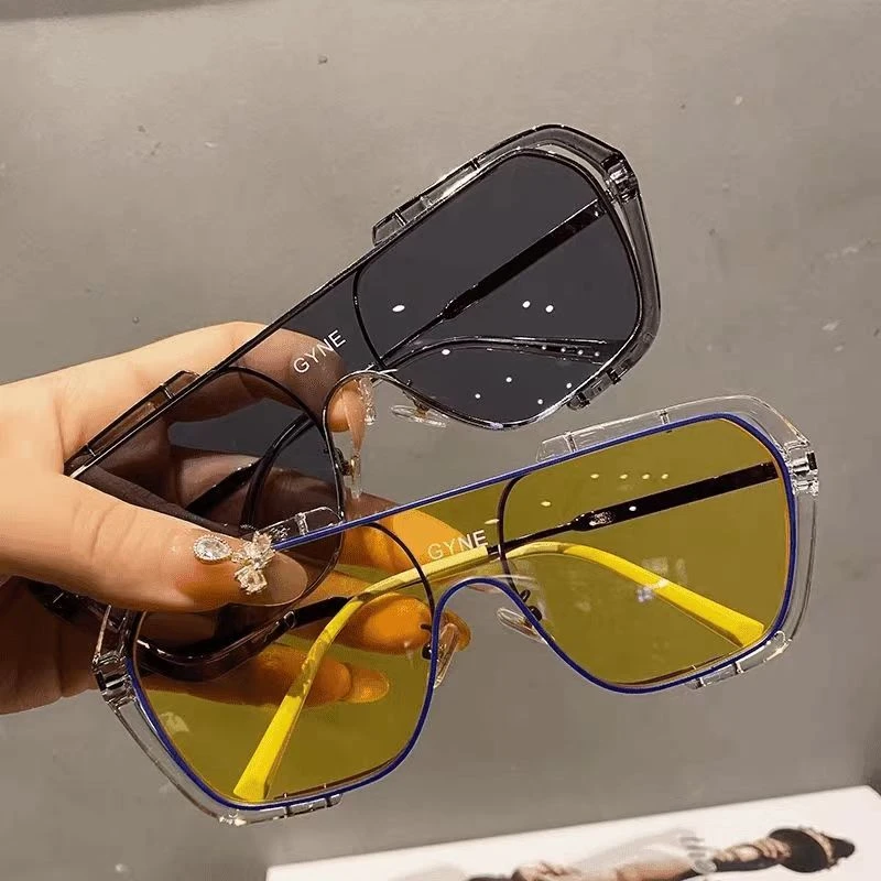 夏天日夜两用偏光驾驶高清夜视镜防远光紫外线大框显脸小情侣墨镜