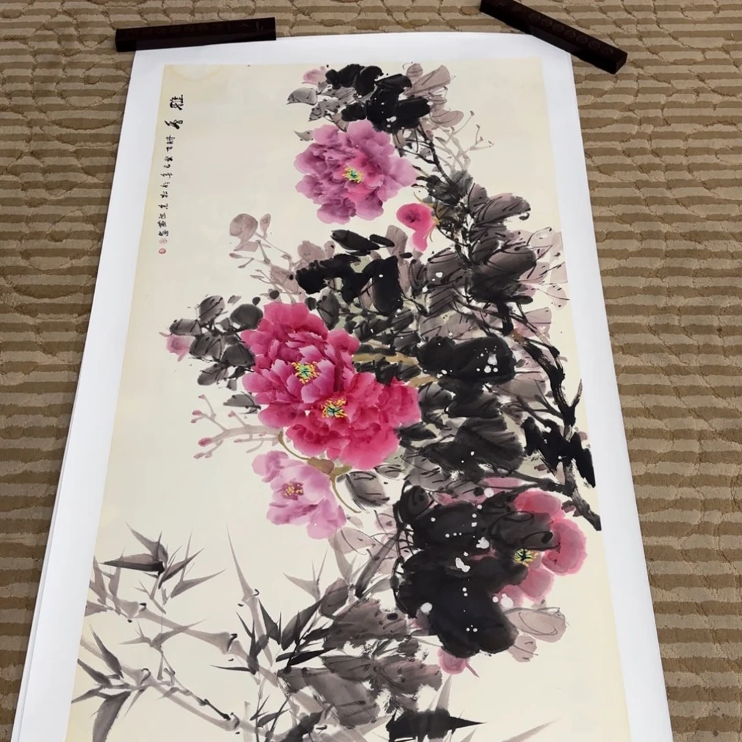 国画花鸟的翅膀是一个巨大