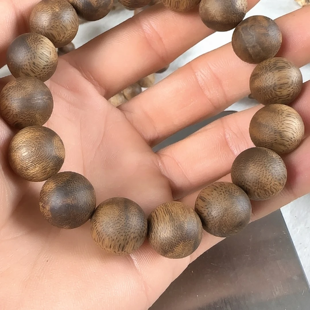 手串沉香海南罗门黑棋1.4规格15克加