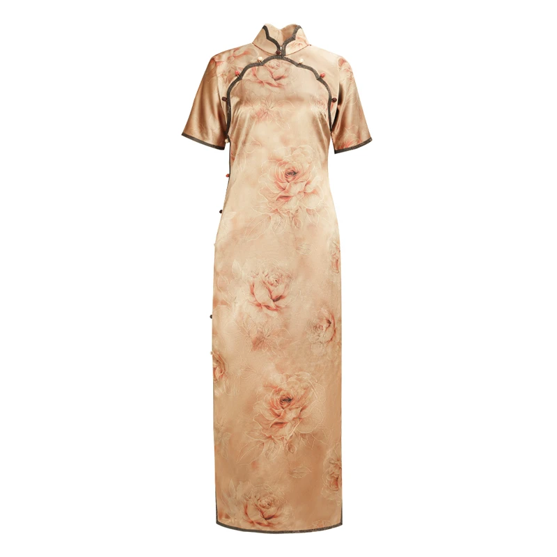 「金丹流彩」乐锦坊中国风复古气质高端原创设计感古法汉服旗袍