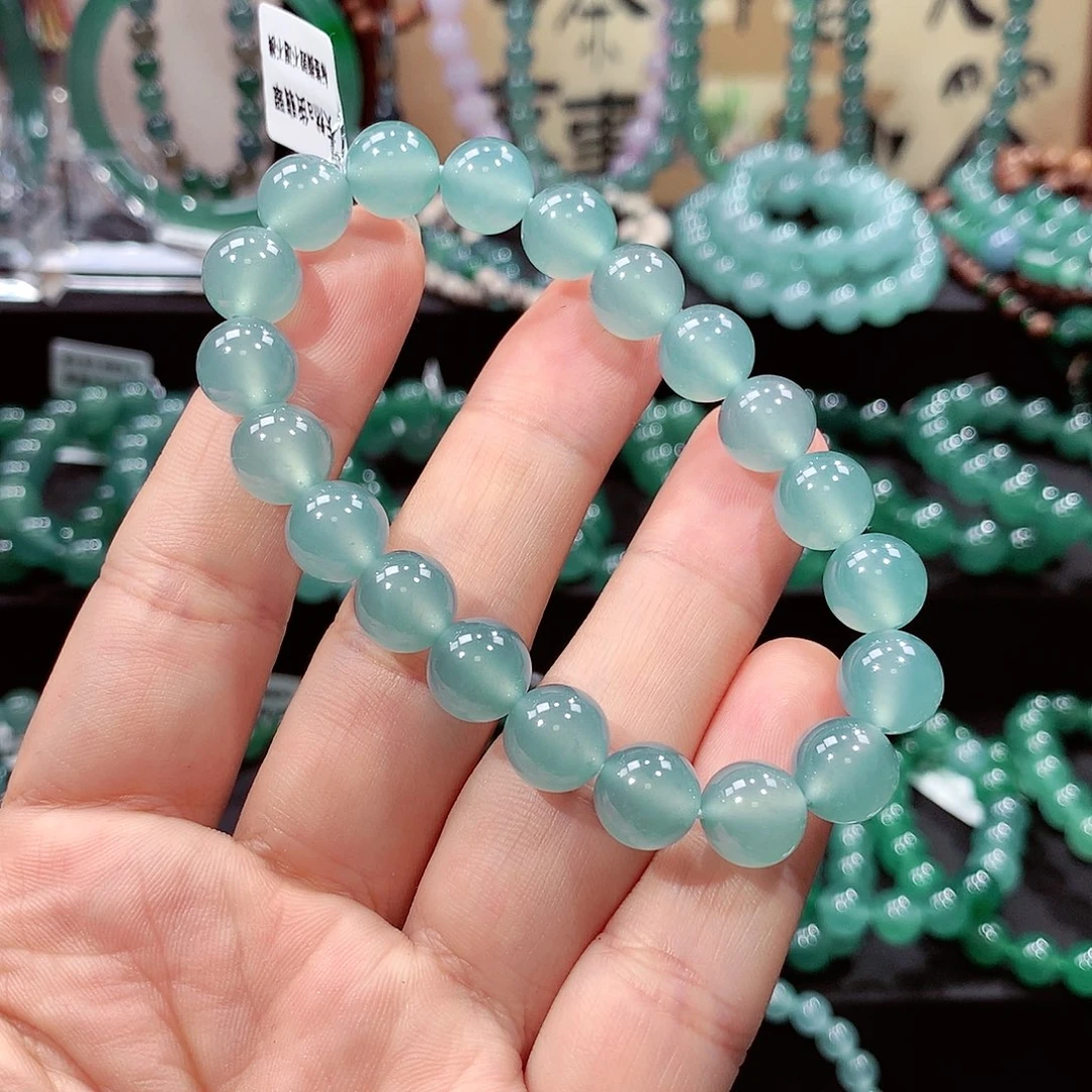 翡翠未镶嵌手链卡9.7