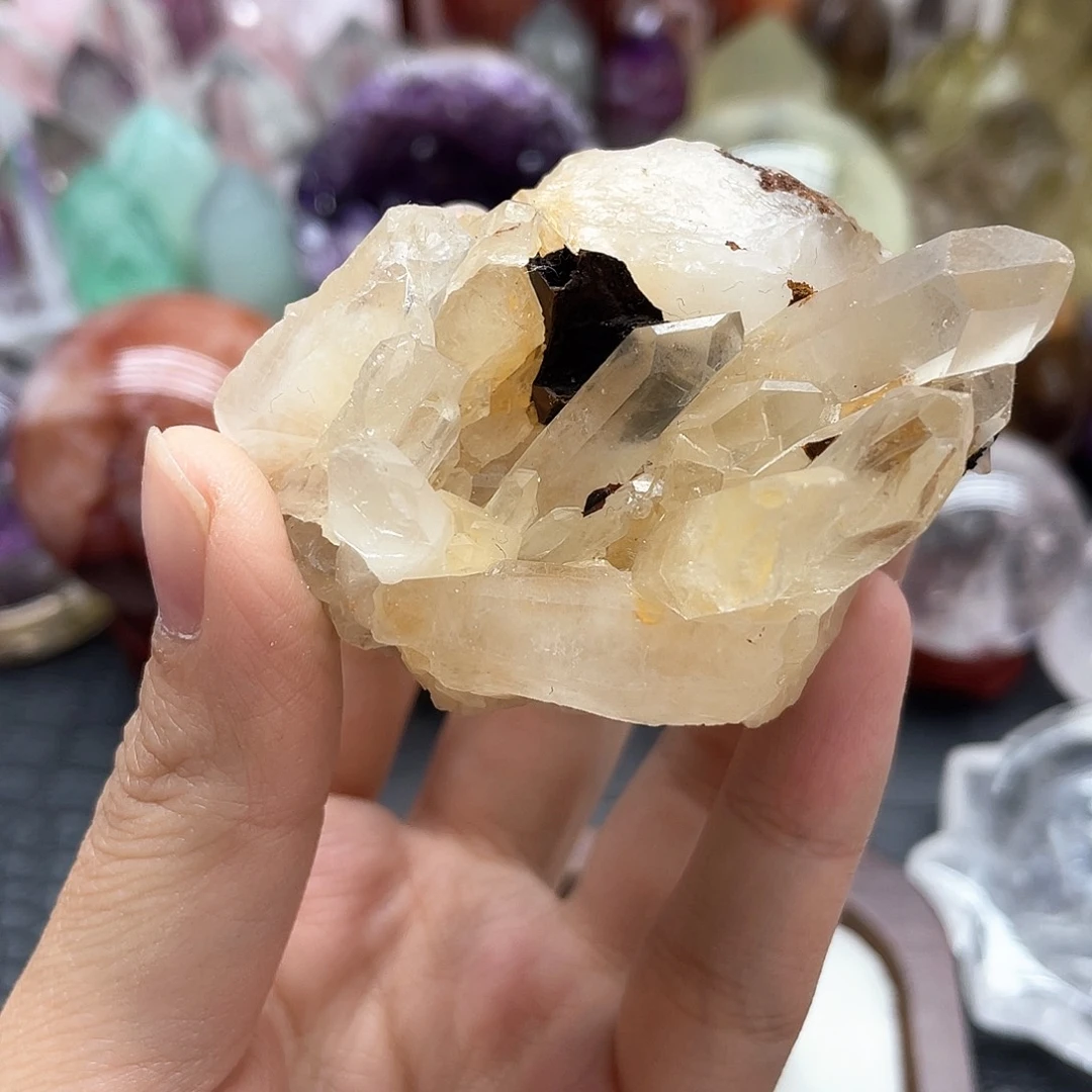 未镶嵌珠宝半成品发晶59小晶簇