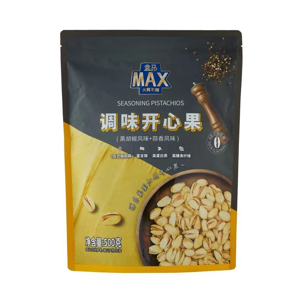 盒马调味开心果(黑胡椒风味+蒜香风味) 500g