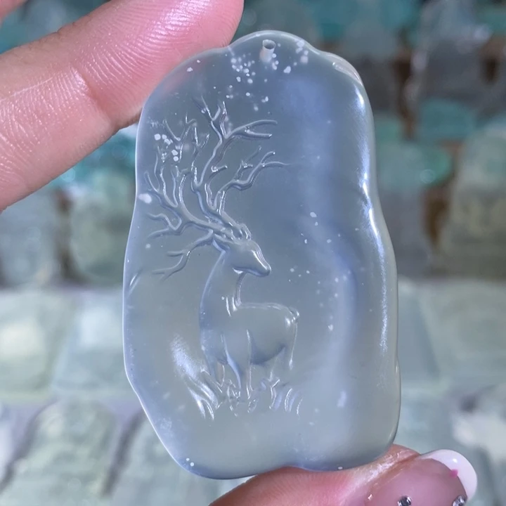 岫玉吊坠未镶嵌吊坠