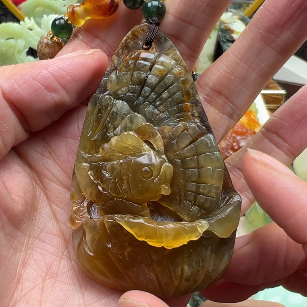 岫玉未镶嵌挂件挂件