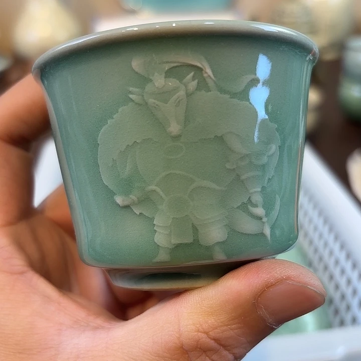 瓷片龙泉青瓷福利青瓷马