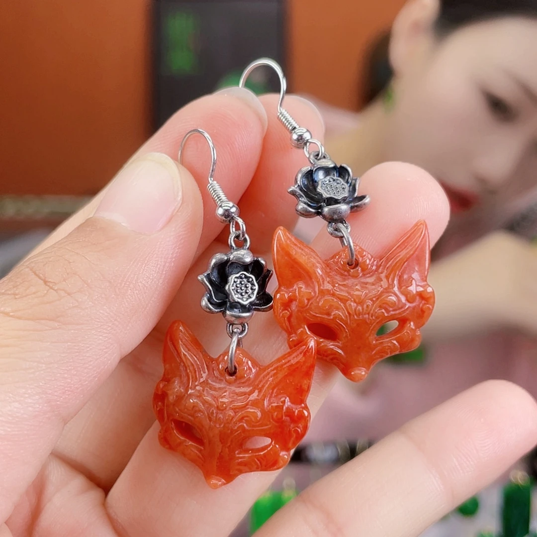 翡翠未镶嵌耳饰饰品