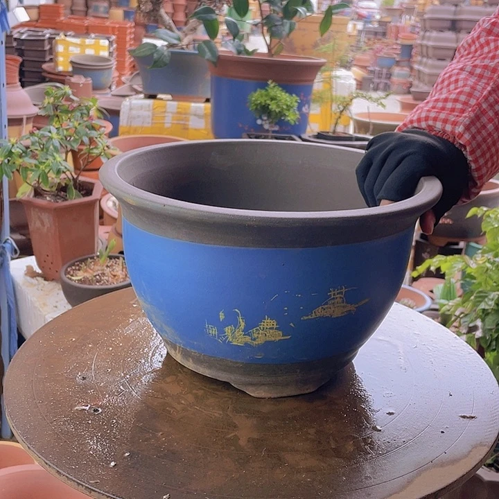 紫砂宜兴紫砂30蓝山水