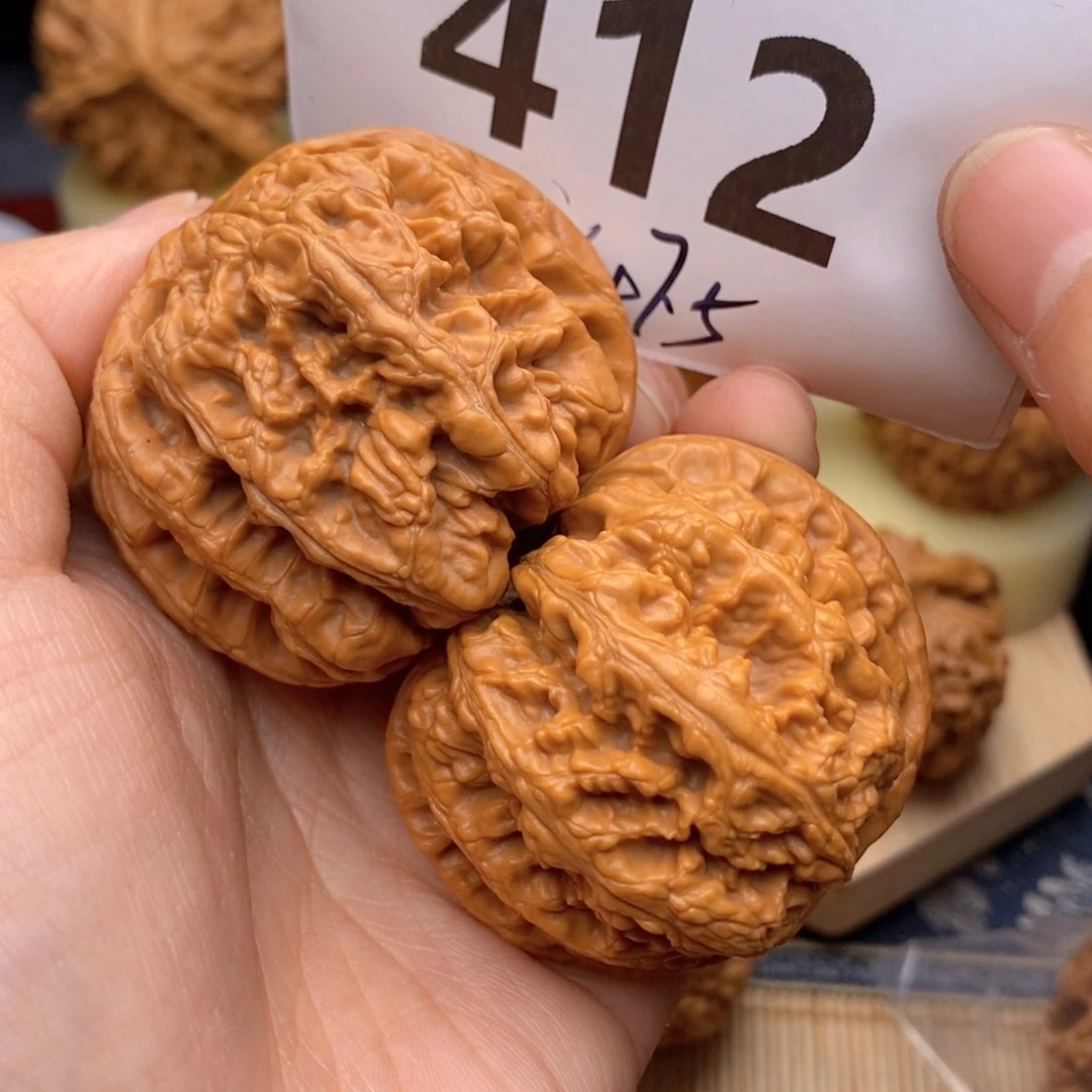 文玩核桃把件412号47粗筋