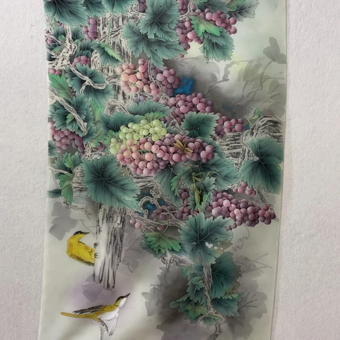 M***族国画工笔花鸟画作品欣赏