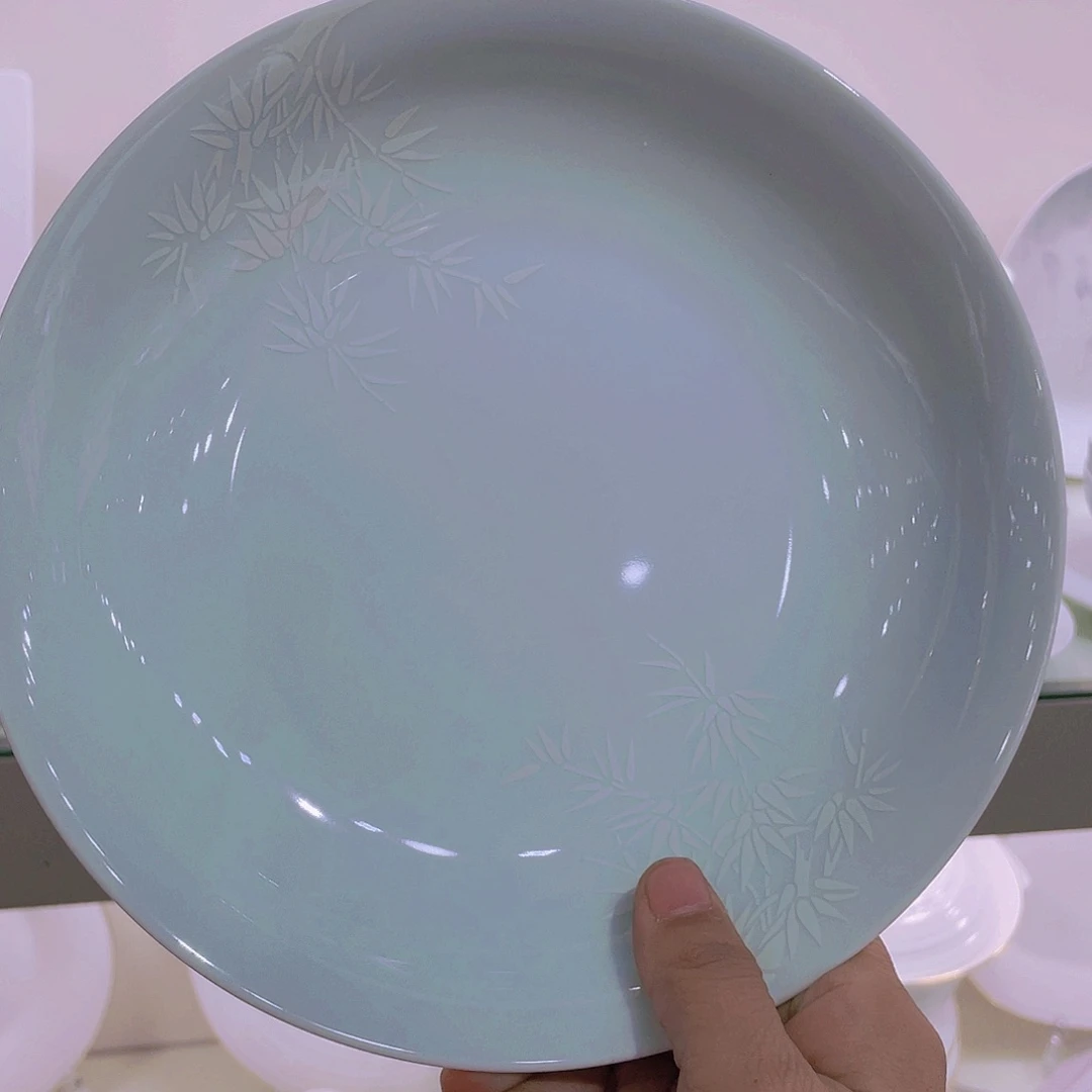 单拍竹报平安4碗4盘