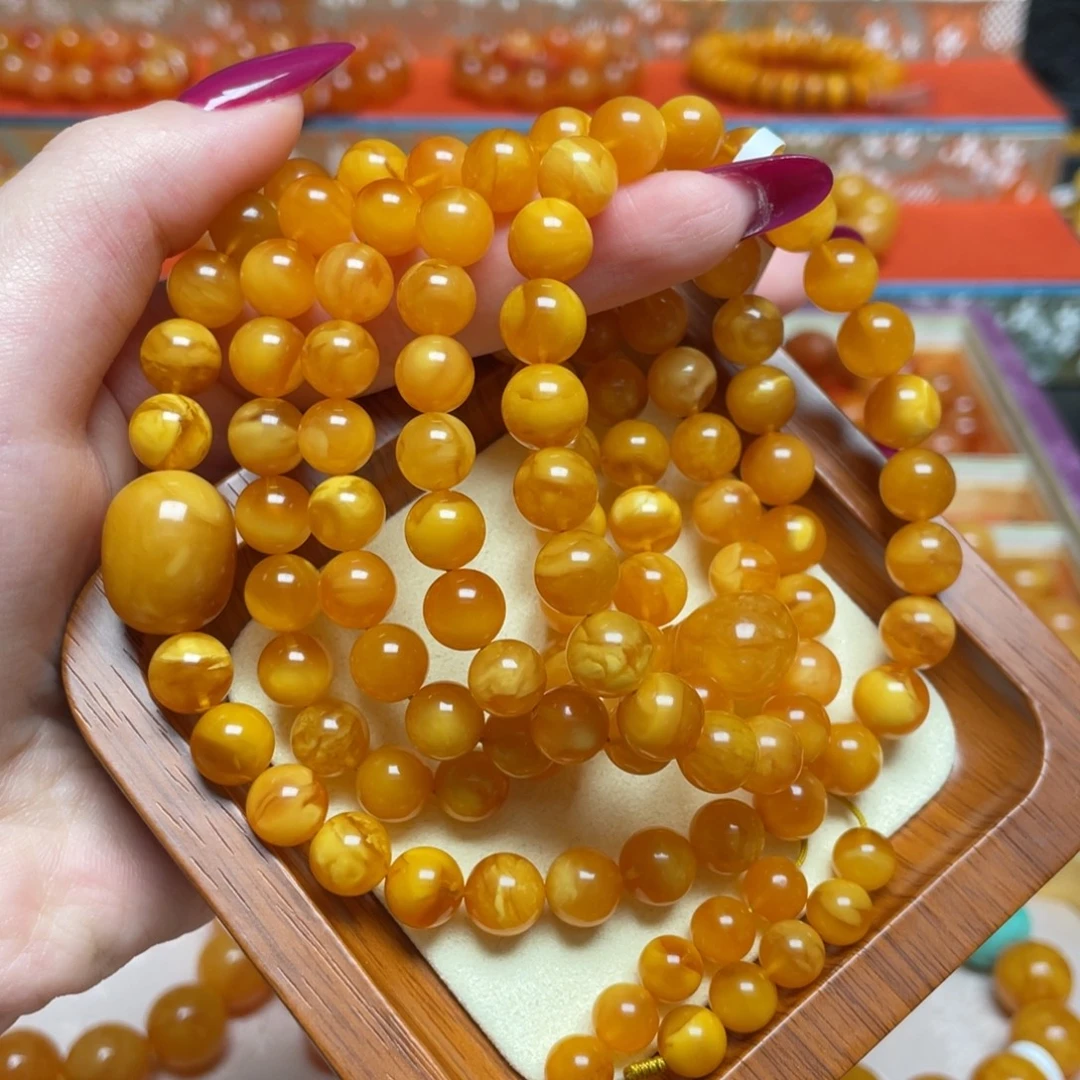 蜜蜡颈饰未镶嵌项链