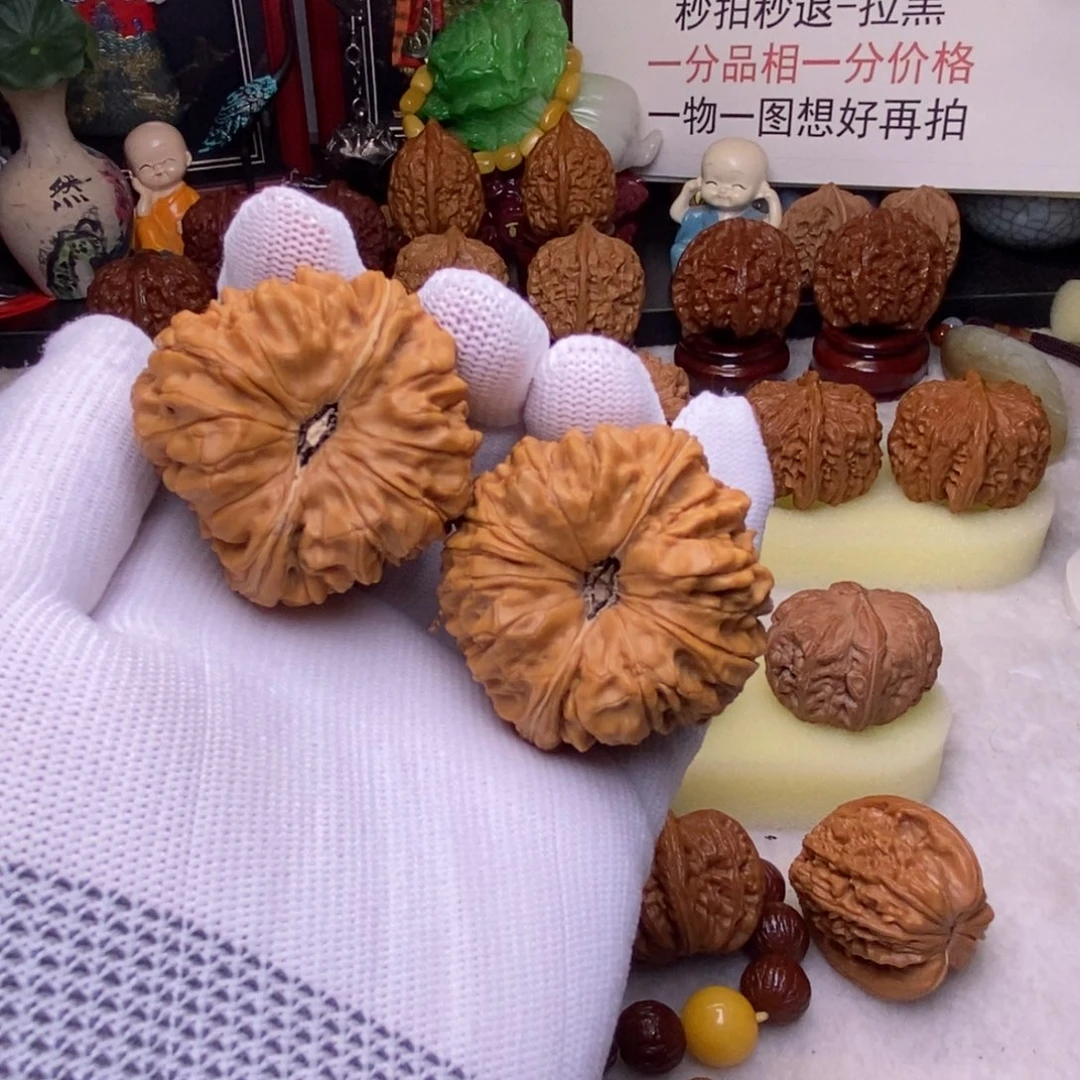 无***始吊坠文玩核桃44 蟾型门墩