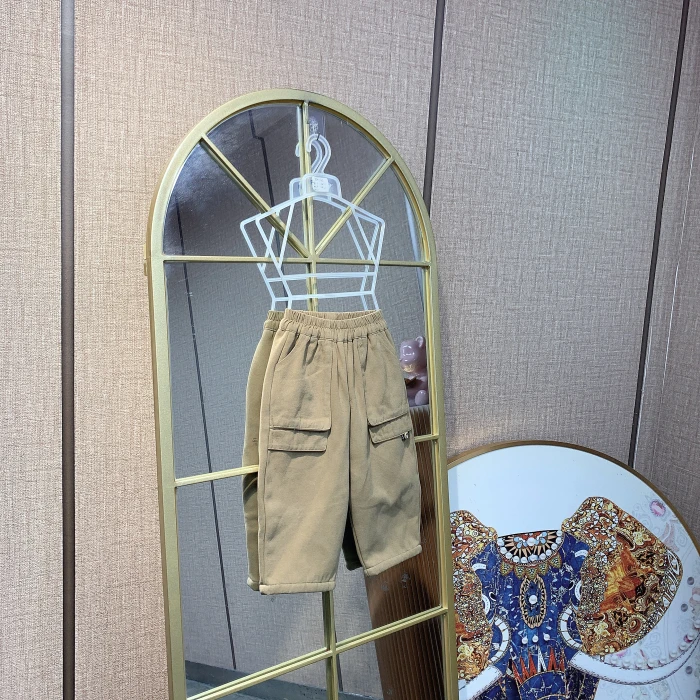 AM523   宝宝卡其色休闲裤子  加绒
