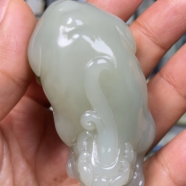 和田玉未镶嵌挂件