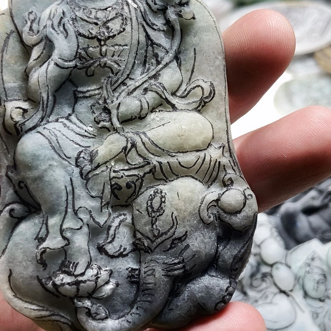 缺***巴定制翡翠未镶嵌喜欢凤凰回家