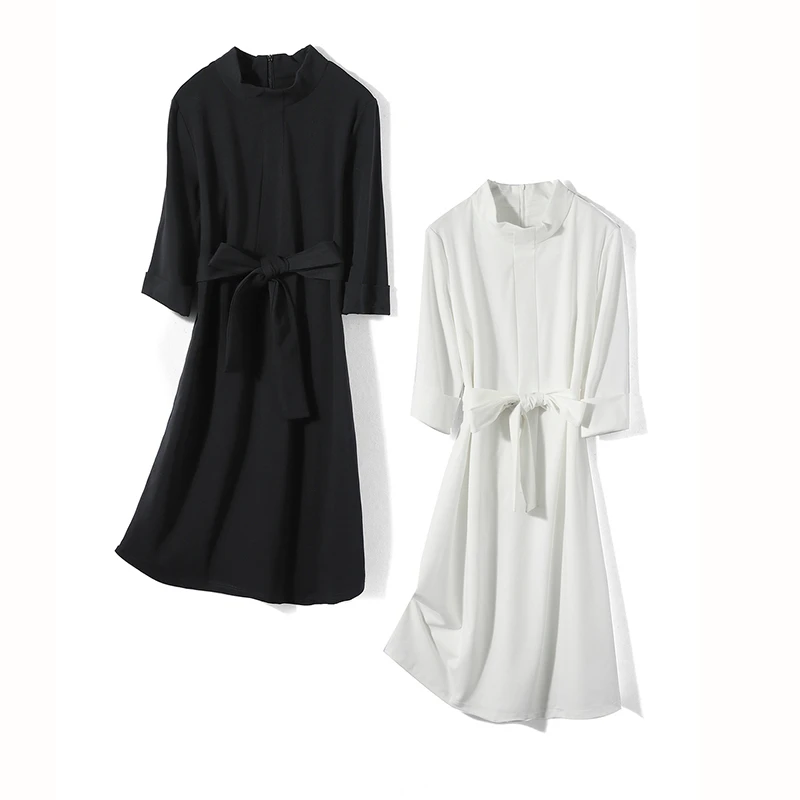 34626【卡系列】气质立领连衣裙C315C5388