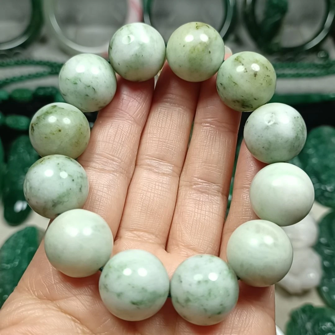 独山玉手串18未镶嵌