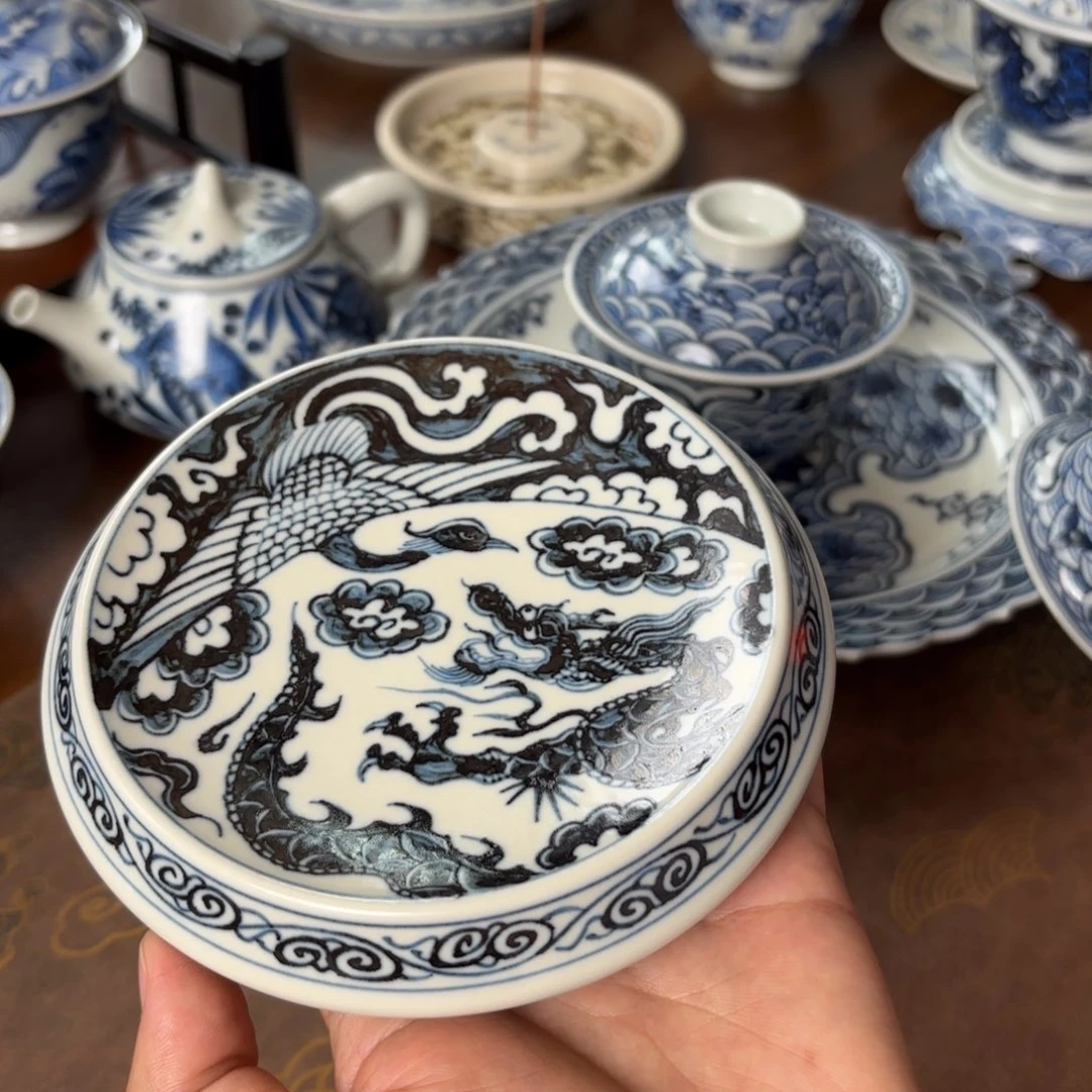 摆件景德镇手绘茶器