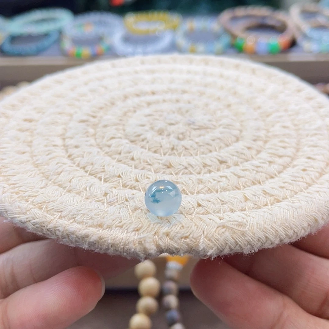 【闪购商品】翡翠未镶嵌颈饰高冰紫飘花