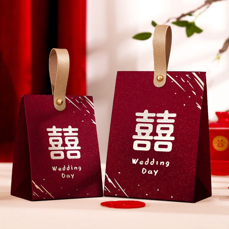 新款高级感订婚结婚专用红色喜糖盒伴手礼糖果礼盒