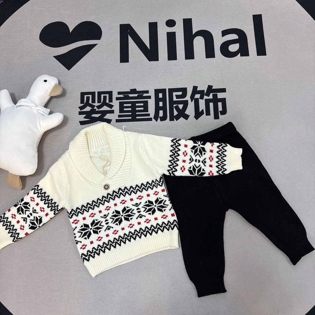 婴童民族风长裤两件套