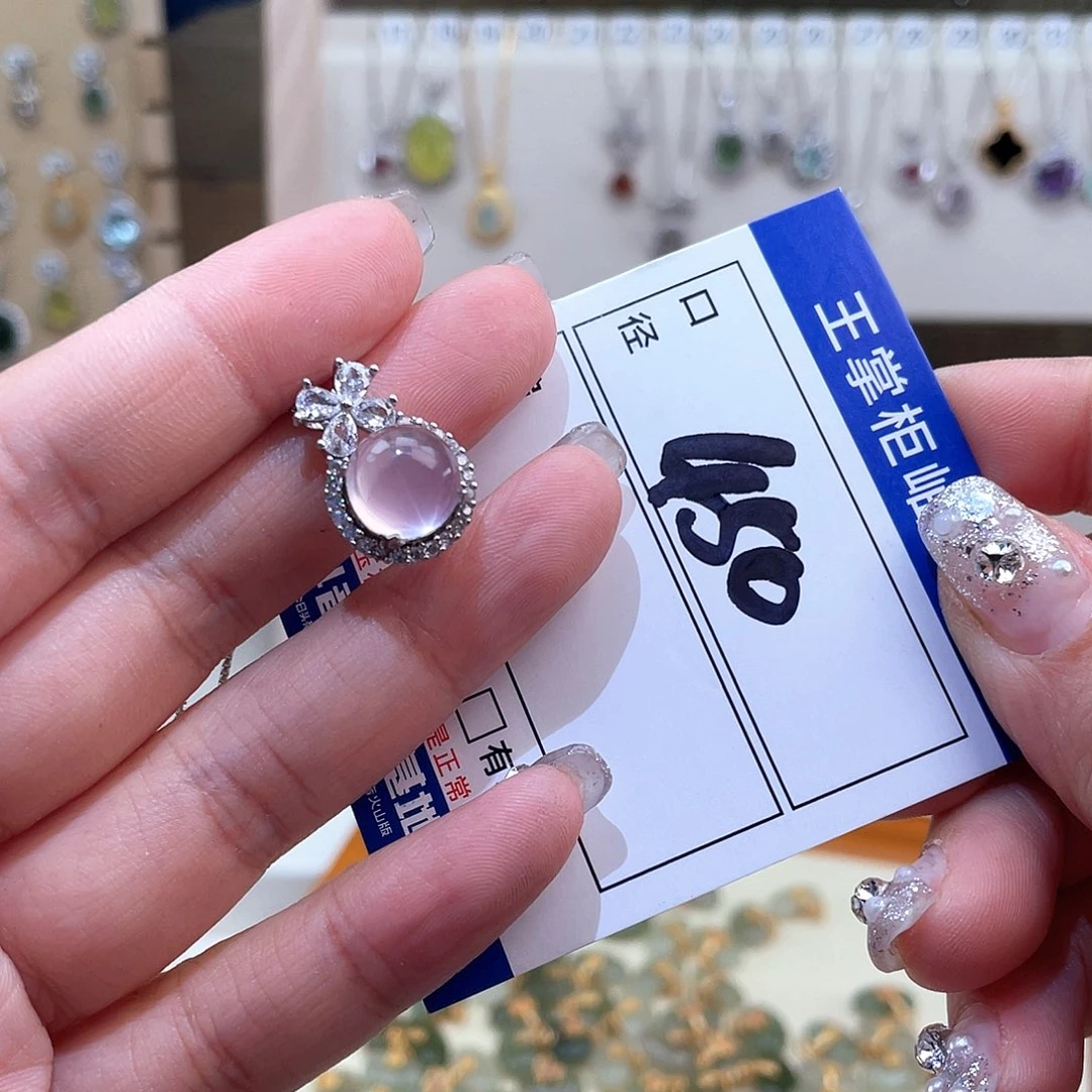 颈饰水晶银S925镶嵌