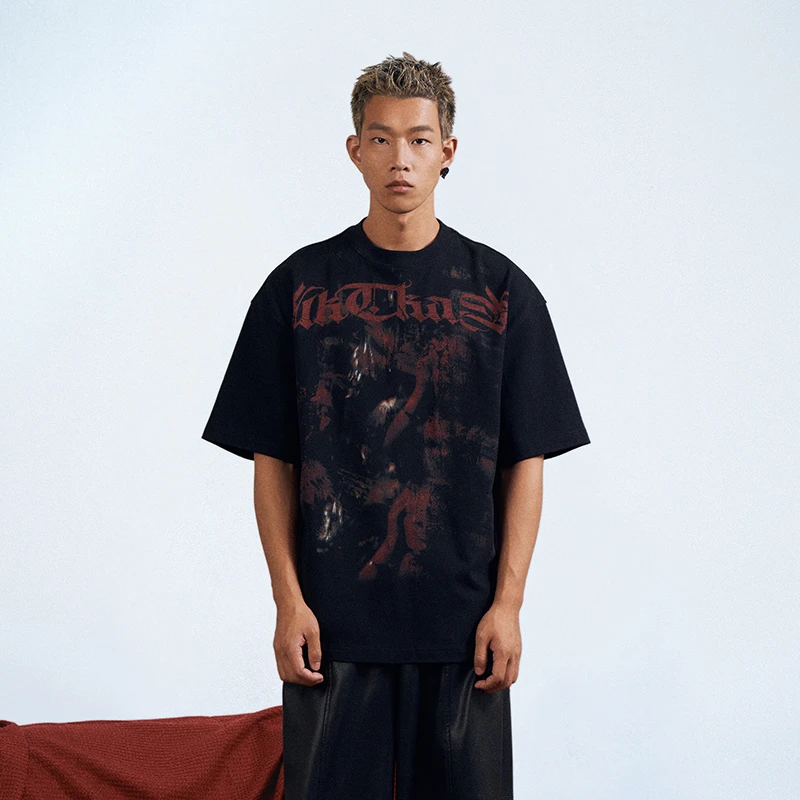 【AUNISEX专属】AKTK 朋克印花T恤 6D2M0101H890