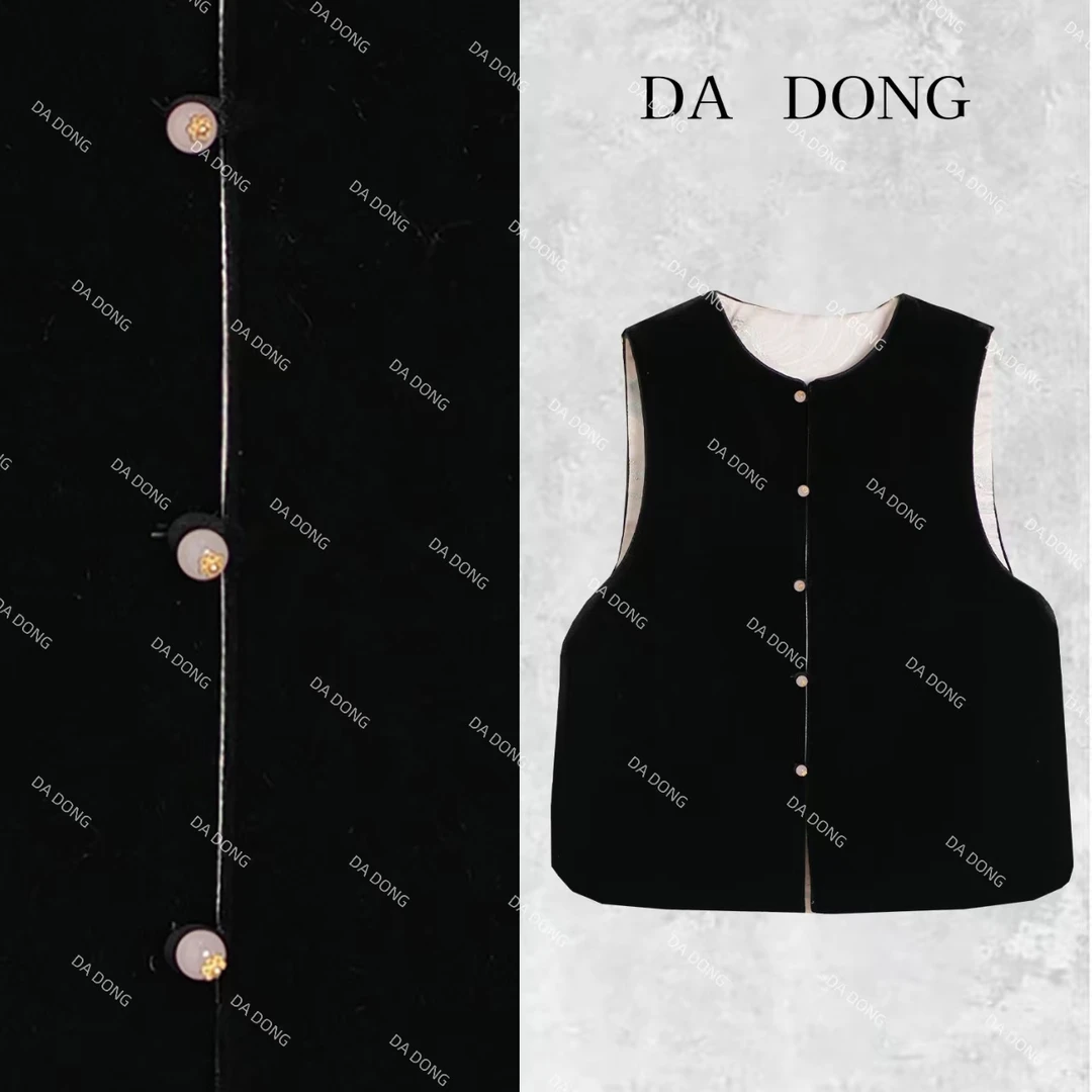 山河图--新中式国风气质时尚百搭双面双穿秋冬轻奢宽松休闲马甲