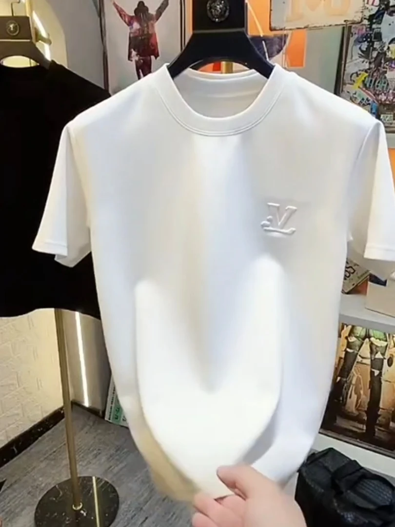 刺绣T恤男女同款时尚百搭经典设计透气舒适气场强大轻奢痞帅短袖